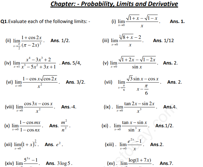 probability assignment class 8